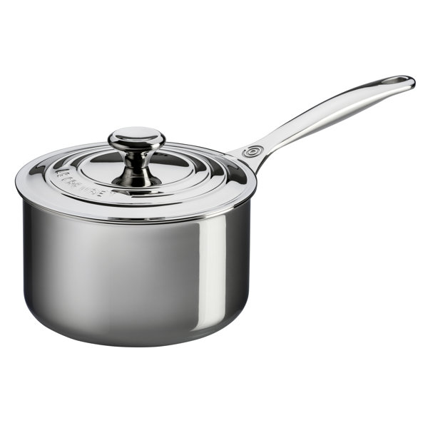Le Creuset Stainless Steel Saucier Pan with Lid & Reviews Wayfair